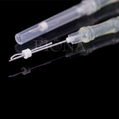 Filetage de maillage de levage de fil PDO PCL pour le remplissage du visage avec une canule en L émoussée