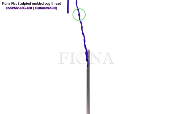 PDO a à plat sculpté le fil de moulage 18G100MM de dent pour le contrôle de visage arme le levage