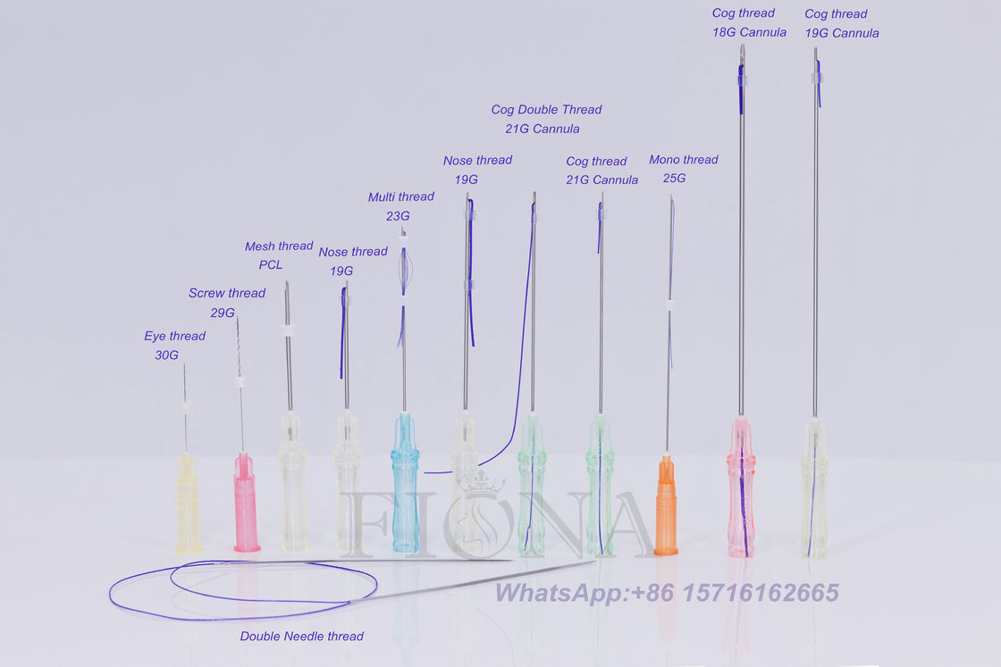 PDO PCL PLACL L type ascenseur de fil de dent de canule pour le levage de visage et de corps