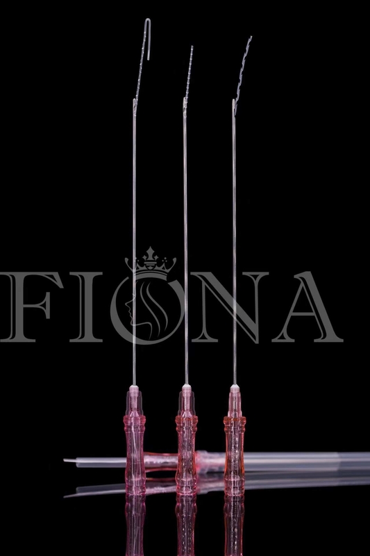 Ascenseur barbelé de fil de Hilos Tensores Pdo de dent du levage de visage PCL 18G 100mm avec le type émoussé